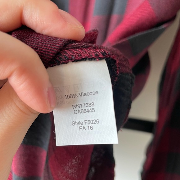 MADEWELL Wrap Front checkered top size Small - Picture 12 of 13